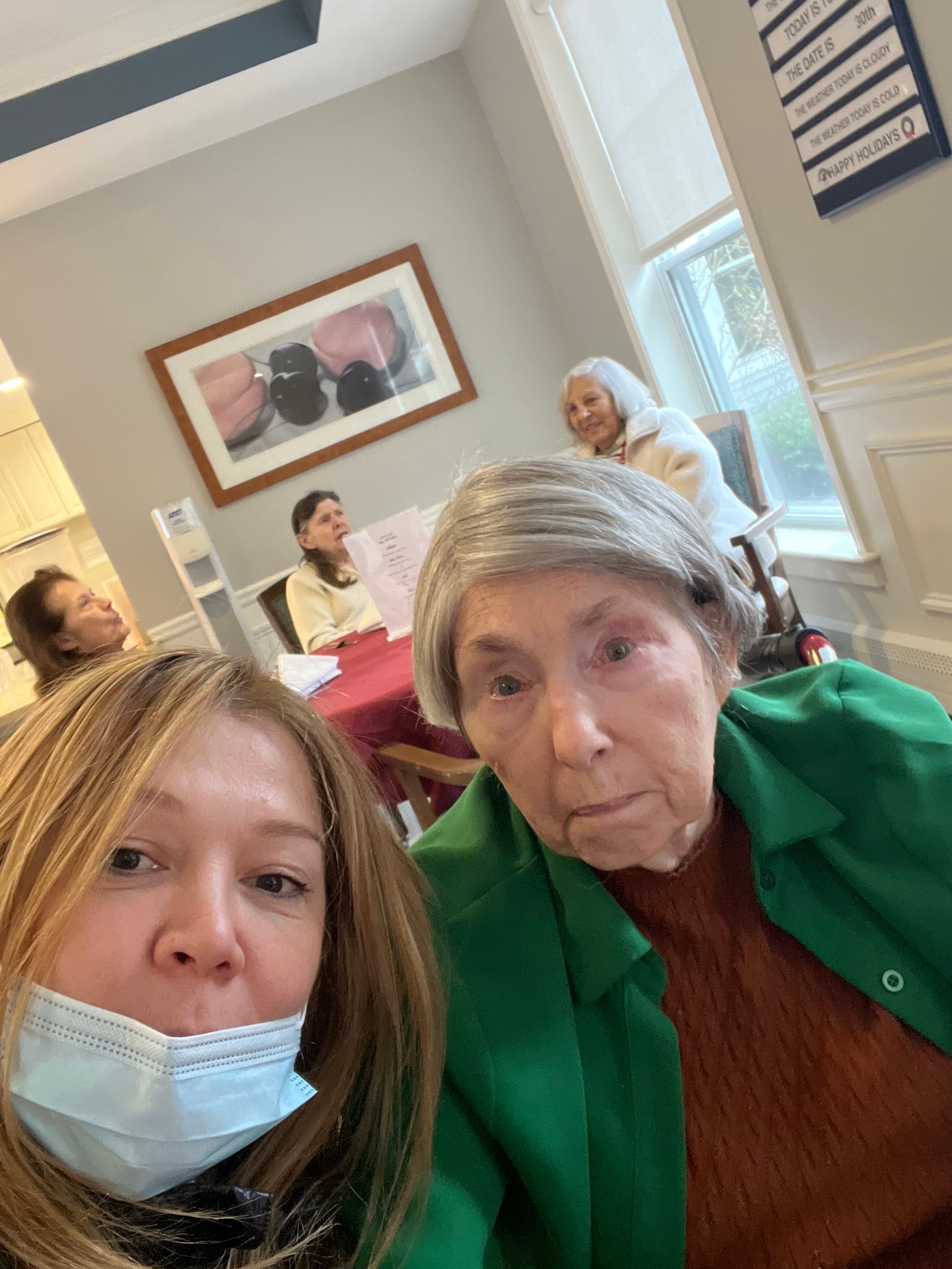 Monica with her client Judy